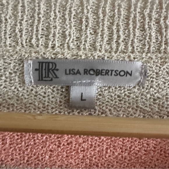 Lisa Robertson Women’s Sweater American Flag Pastel Color Size L - Picture 3 of 9